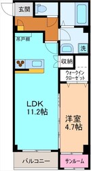 カーサフレンテ長江の物件間取画像